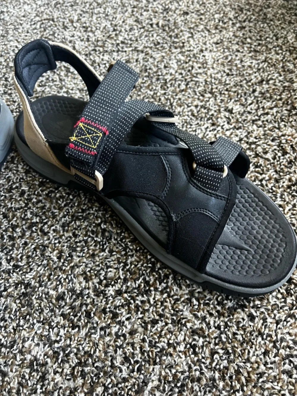 Ozark Trail Black and Tan Men's Outdoor Sport Sandals - Picture 2 of 6